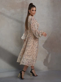 Сукні ISSA Plus модель 14484_бежевый Фото