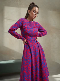 Платья ISSA Plus модель 14486_синий Фото