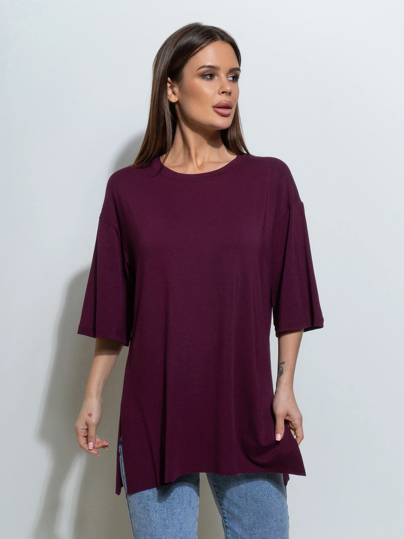 Футболки и поло ISSA Plus модель 14495_фиолетовый Футболки и поло ISSA Plus модель 14495_фиолетовый Фото