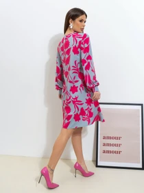 Сукні ISSA Plus модель 14512_мультиколор Фото