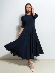 Платья ISSA Plus модель 14527_темно_синий Фото