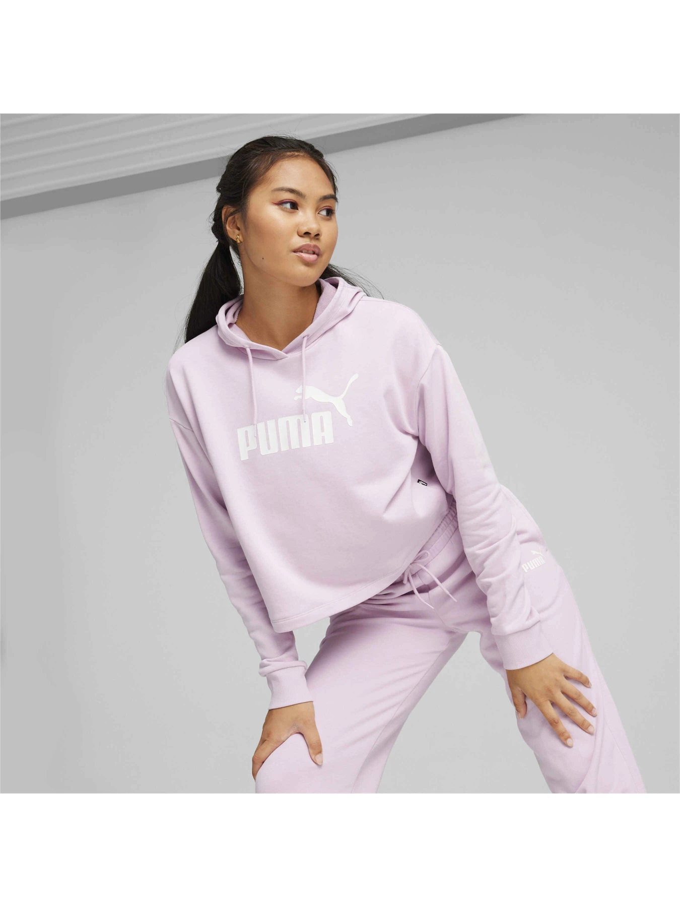 Худи и свитшоты PUMA Ess Cropped Logo Hoodie Tr модель 586870 Худи и свитшоты PUMA Ess Cropped Logo Hoodie Tr модель 586870 Фото