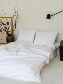 Комплект постільної білизни з вишивкою LEVAN HOME модель 00123 Фото