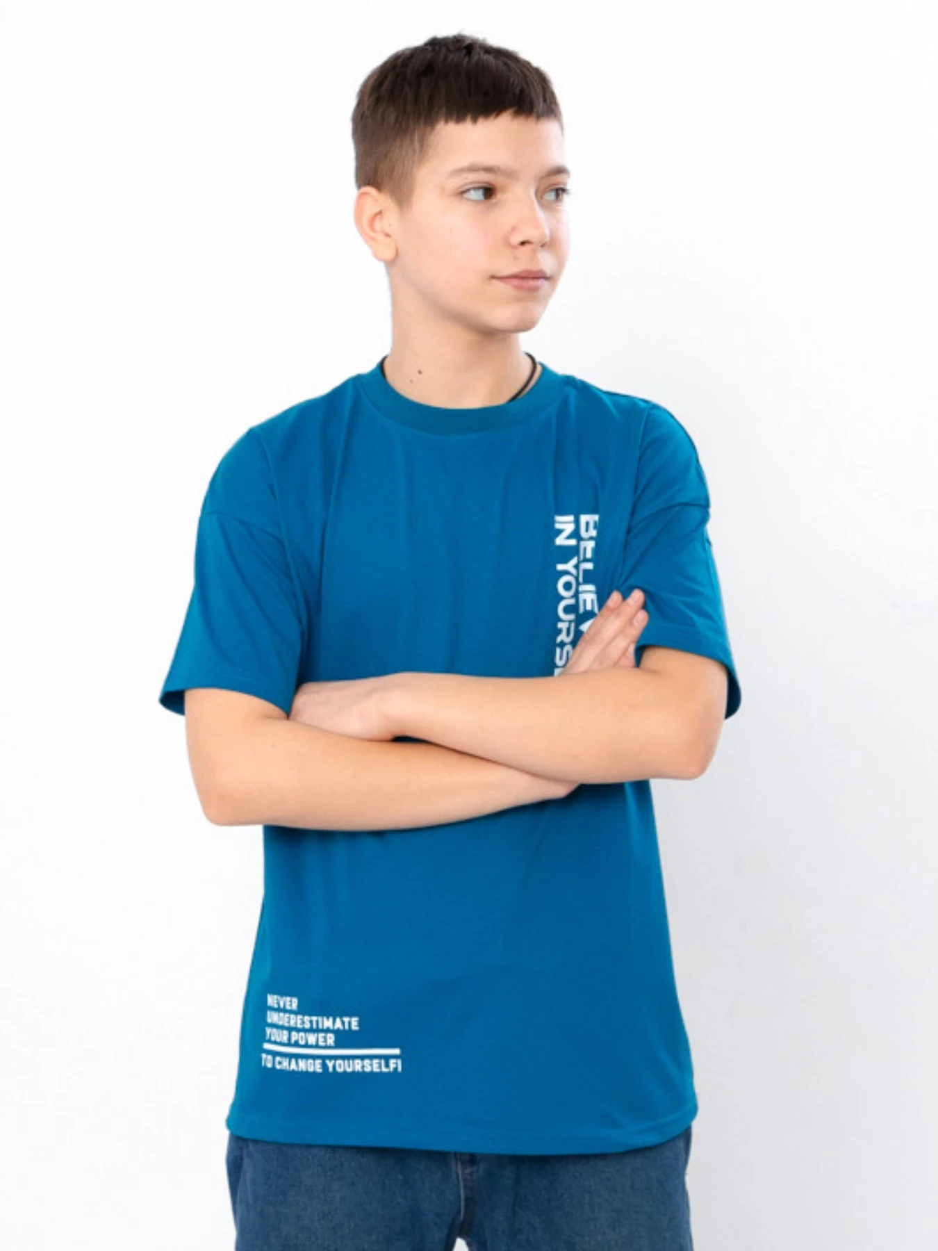 Футболки и поло Носи своє модель 6414-001-33-1-temno-bryuzovij Фото