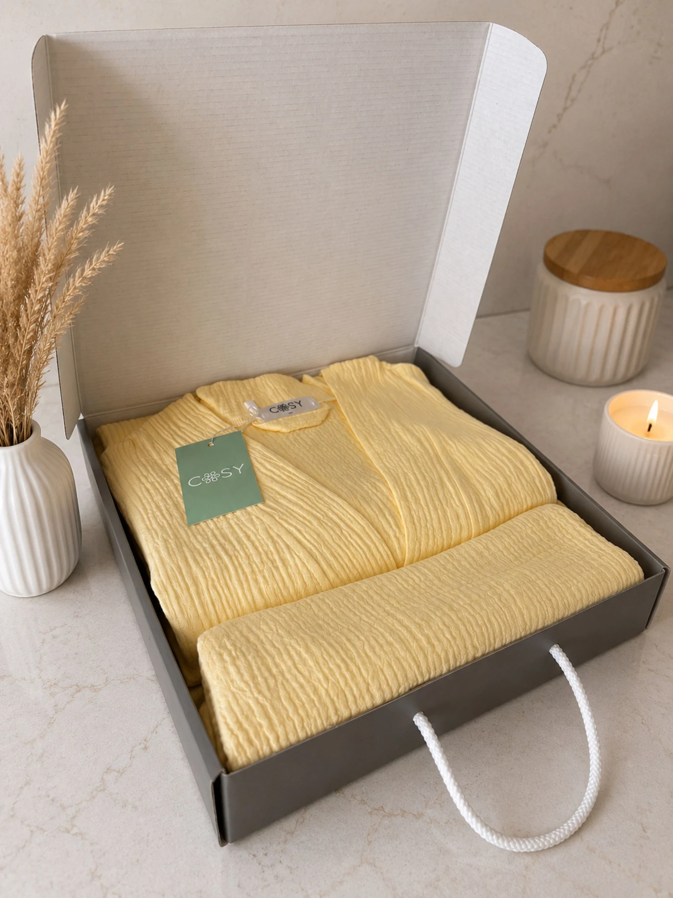 Одежда для дома и сна Cosy Мусліновий Набір модель M14+P Одежда для дома и сна Cosy Мусліновий Набір модель M14+P Фото