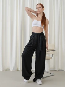 Штани IJ модель palazzo-black Фото
