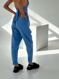 Брюки IJ модель lipuchki-linen-blue Фото