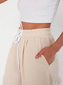 Брюки IJ модель lipuchki-linen-bej Фото