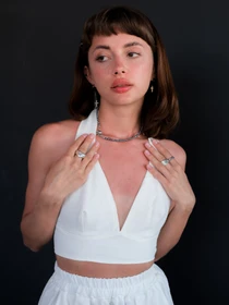 Футболки і поло IJ модель bra-linen-milk Фото