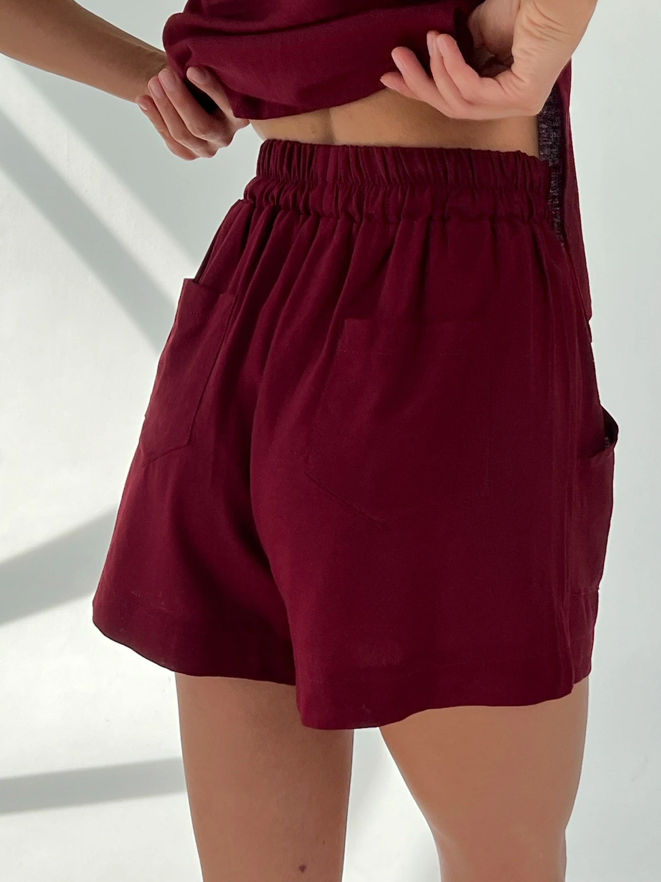 Шорты IJ модель short-1905-bordo Фото