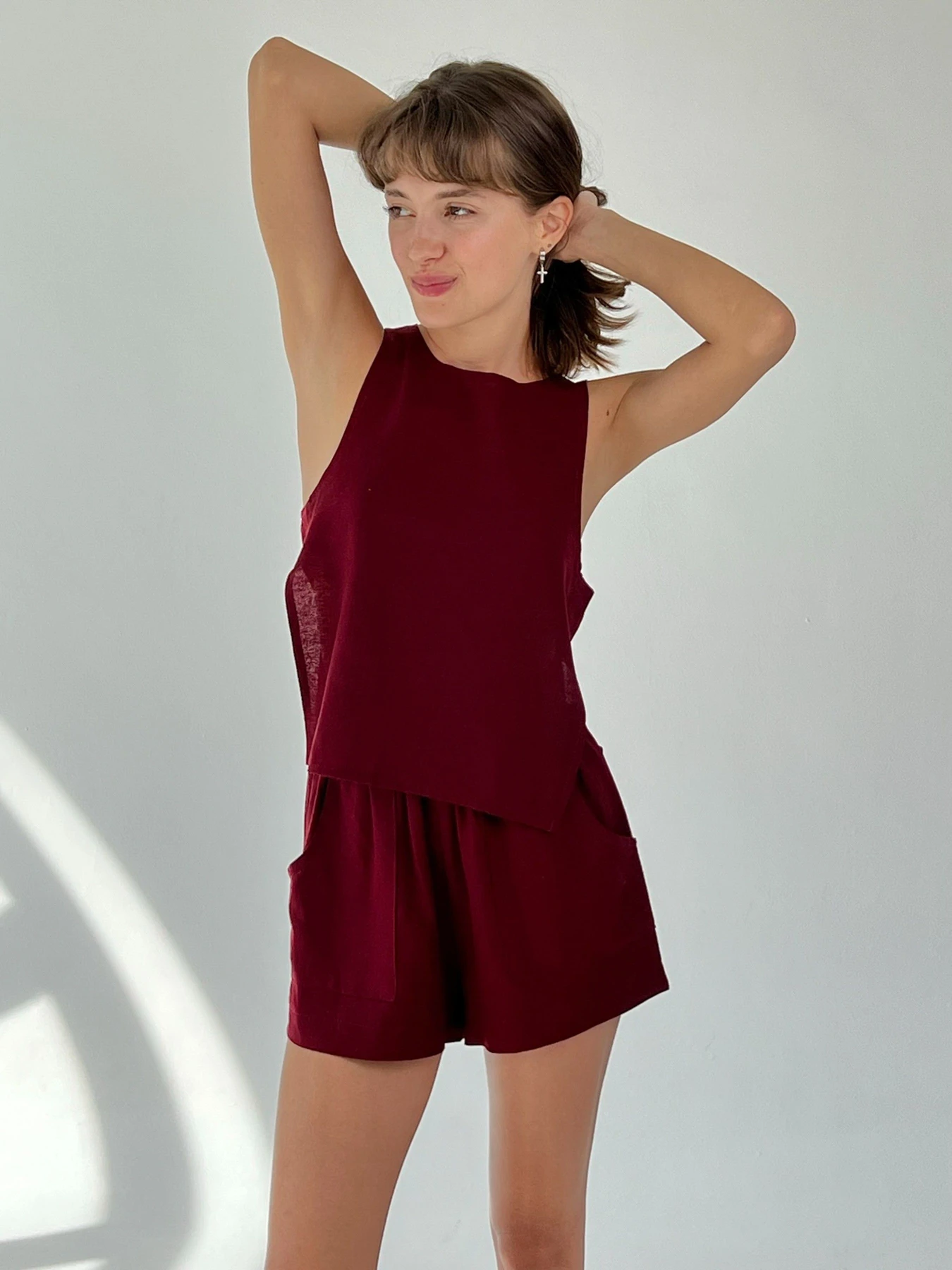 Шорты IJ модель short-1905-bordo Фото