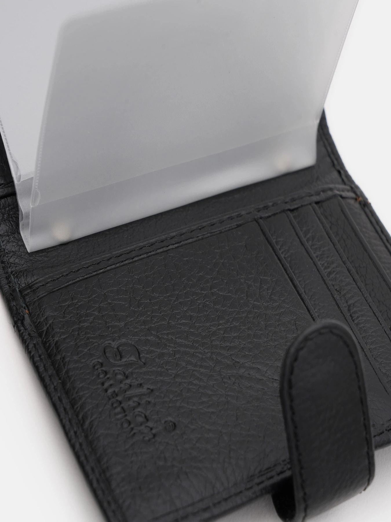 Кошельки Borsa Leather модель K1T430D-H33bl-black Фото