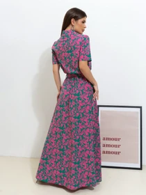 Сукні ISSA Plus модель 14528_мультиколор Фото