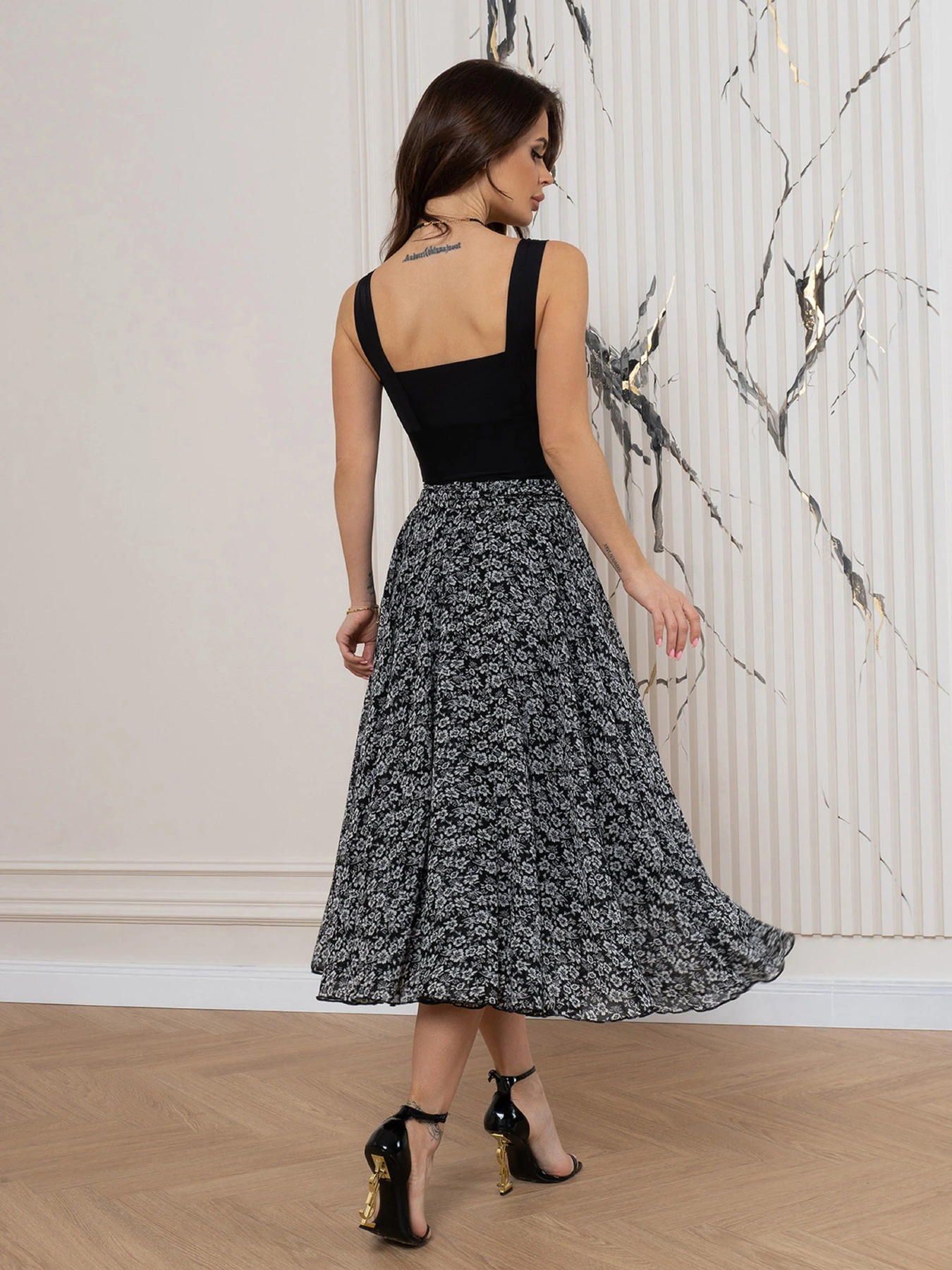 Юбки ISSA Plus модель 14550_черный Фото