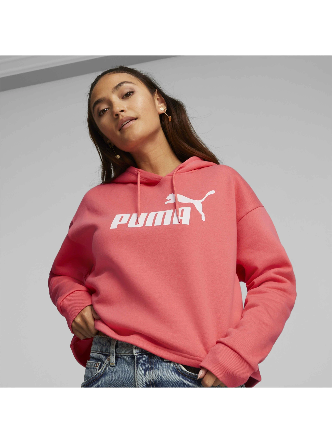 Худі та світшоти PUMA Ess Cropped Logo Hoodie модель 586869 Фото