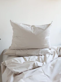 Комплект постільної білизни з тканини Ранфорс колір Пісочний BedclozZzes модель 13190 Фото