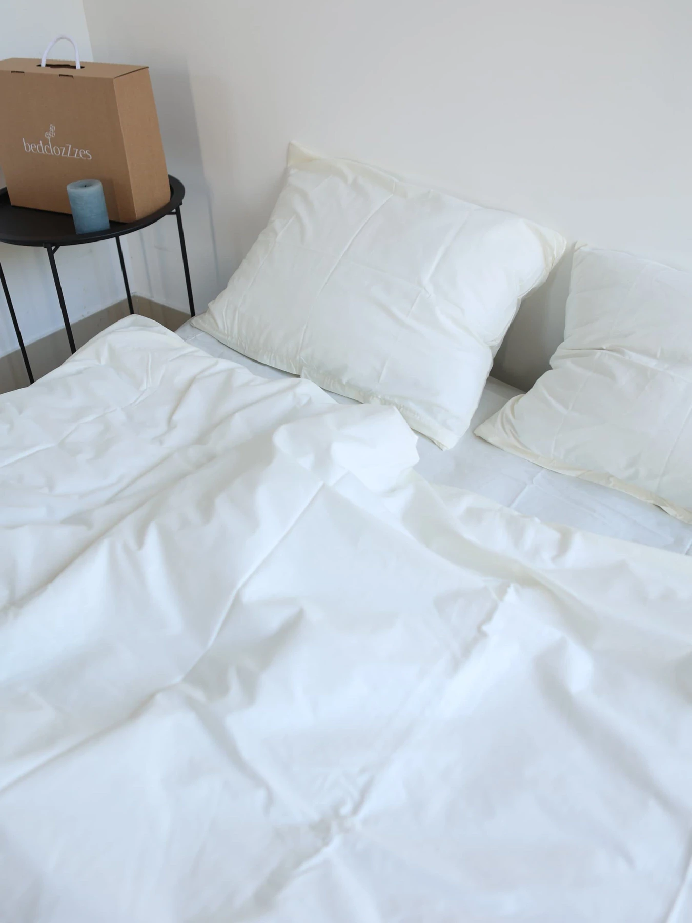 Комплект постельного белья с ткани Ранфорс цвет Молочный BedclozZzes модель 13169 Комплект постельного белья с ткани Ранфорс цвет Молочный BedclozZzes модель 13169 Фото