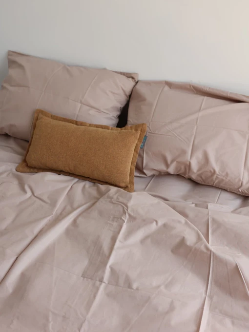 Комплект постельного белья с ткани Ранфорс цвет Мокко BedclozZzes модель 13155 Фото