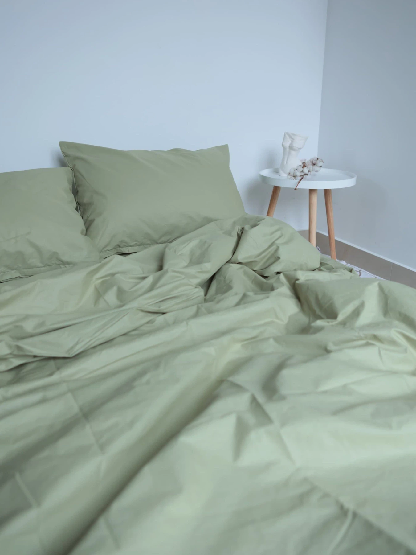 Комплект постільної білизни з тканини Ранфорс Оливкового кольору BedclozZzes модель 10158 Комплект постільної білизни з тканини Ранфорс Оливкового кольору BedclozZzes модель 10158 Фото