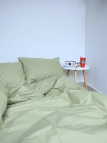 Комплект постільної білизни з тканини Ранфорс Оливкового кольору BedclozZzes модель 10158 Фото