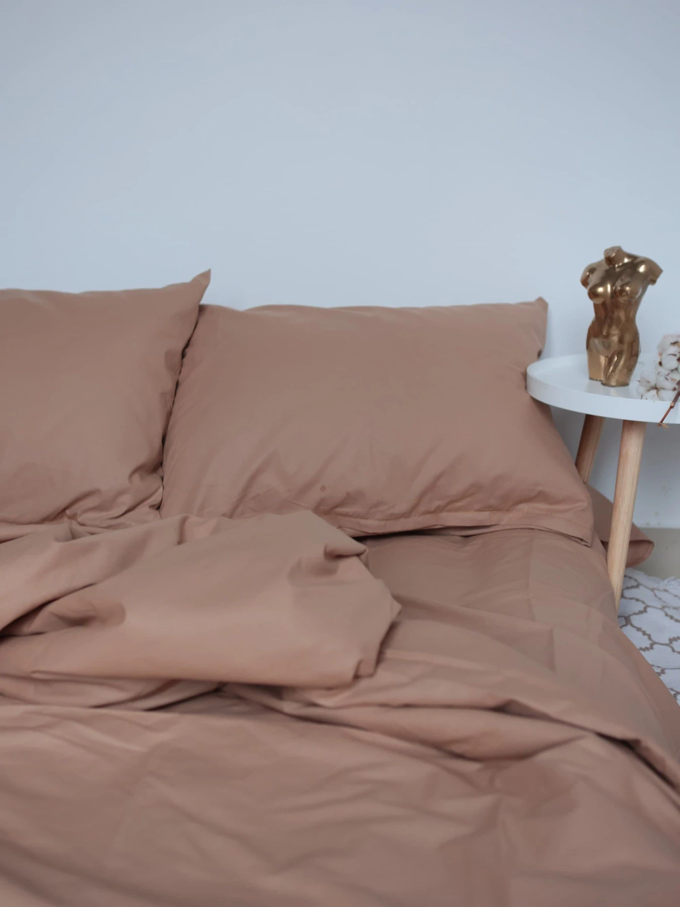 Комплект постельного белья с ткани Ранфорс Карамельного цвета BedclozZzes модель 10143 Комплект постельного белья с ткани Ранфорс Карамельного цвета BedclozZzes модель 10143 Фото