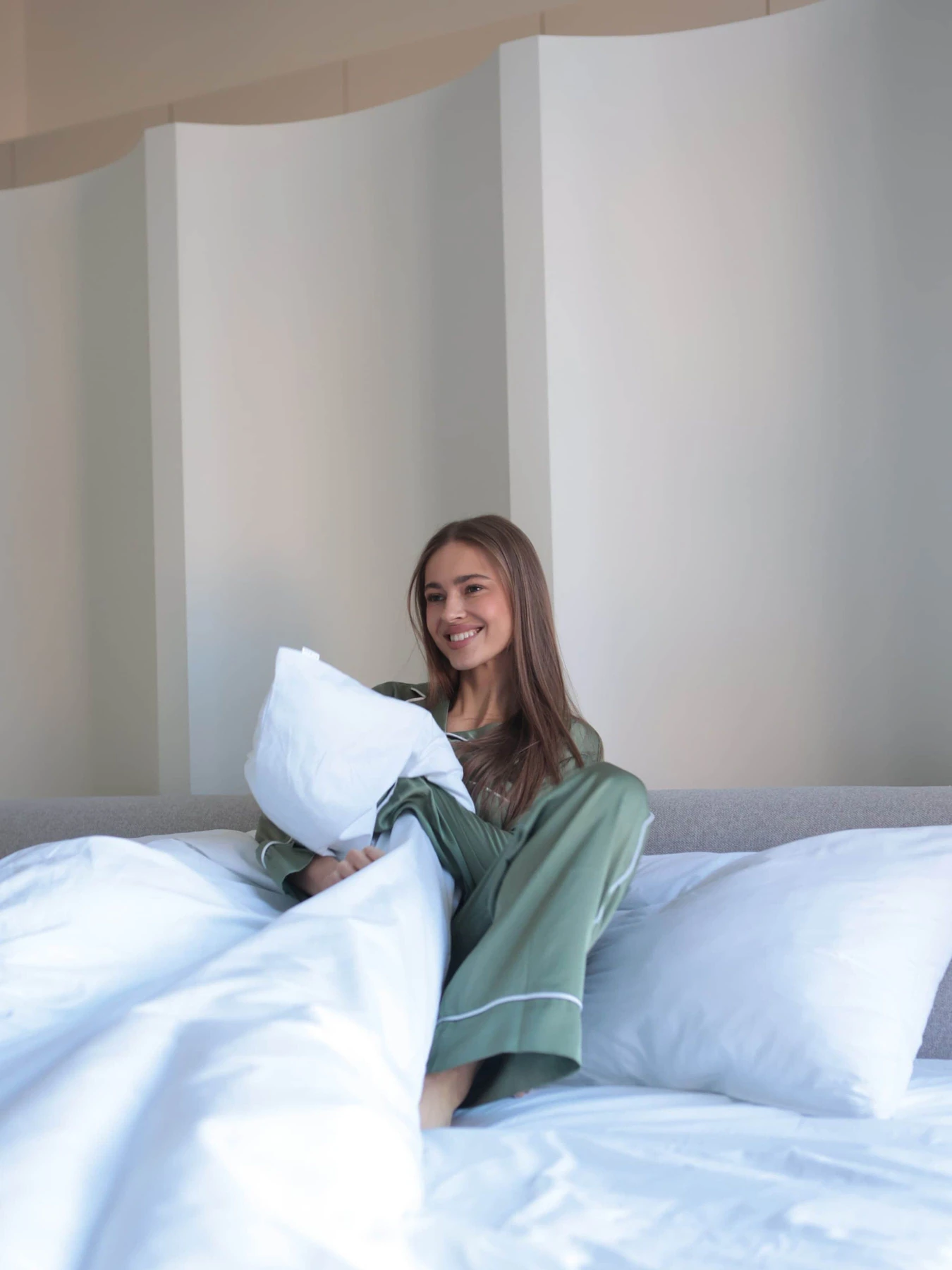 Комплект постільної білизни з тканини Ранфорс білого кольору BedclozZzes модель 7271 Комплект постільної білизни з тканини Ранфорс білого кольору BedclozZzes модель 7271 Фото