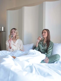Комплект постільної білизни з тканини Ранфорс білого кольору BedclozZzes модель 7271 Фото