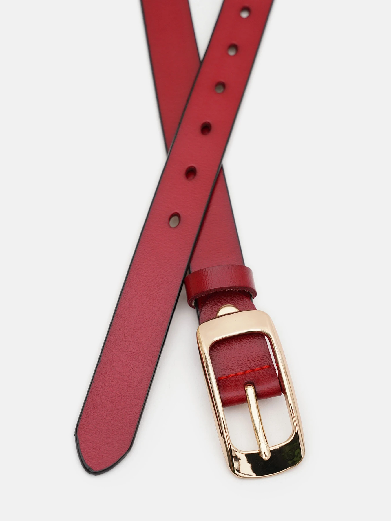 Ремни Borsa Leather модель CV1ZK015-goldred Фото