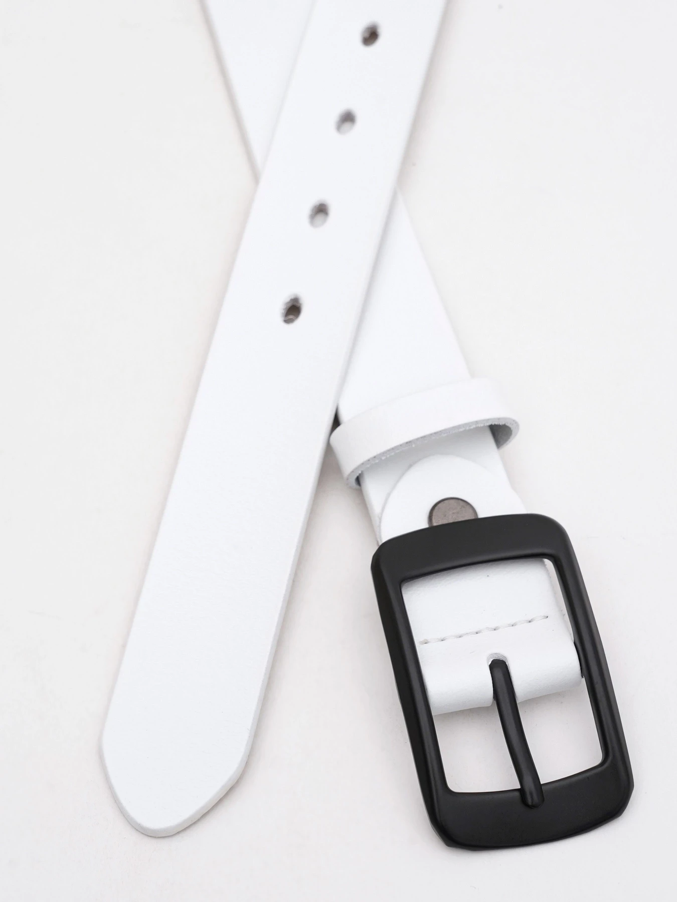 Ремни Borsa Leather модель CV1ZK-001w-white Фото