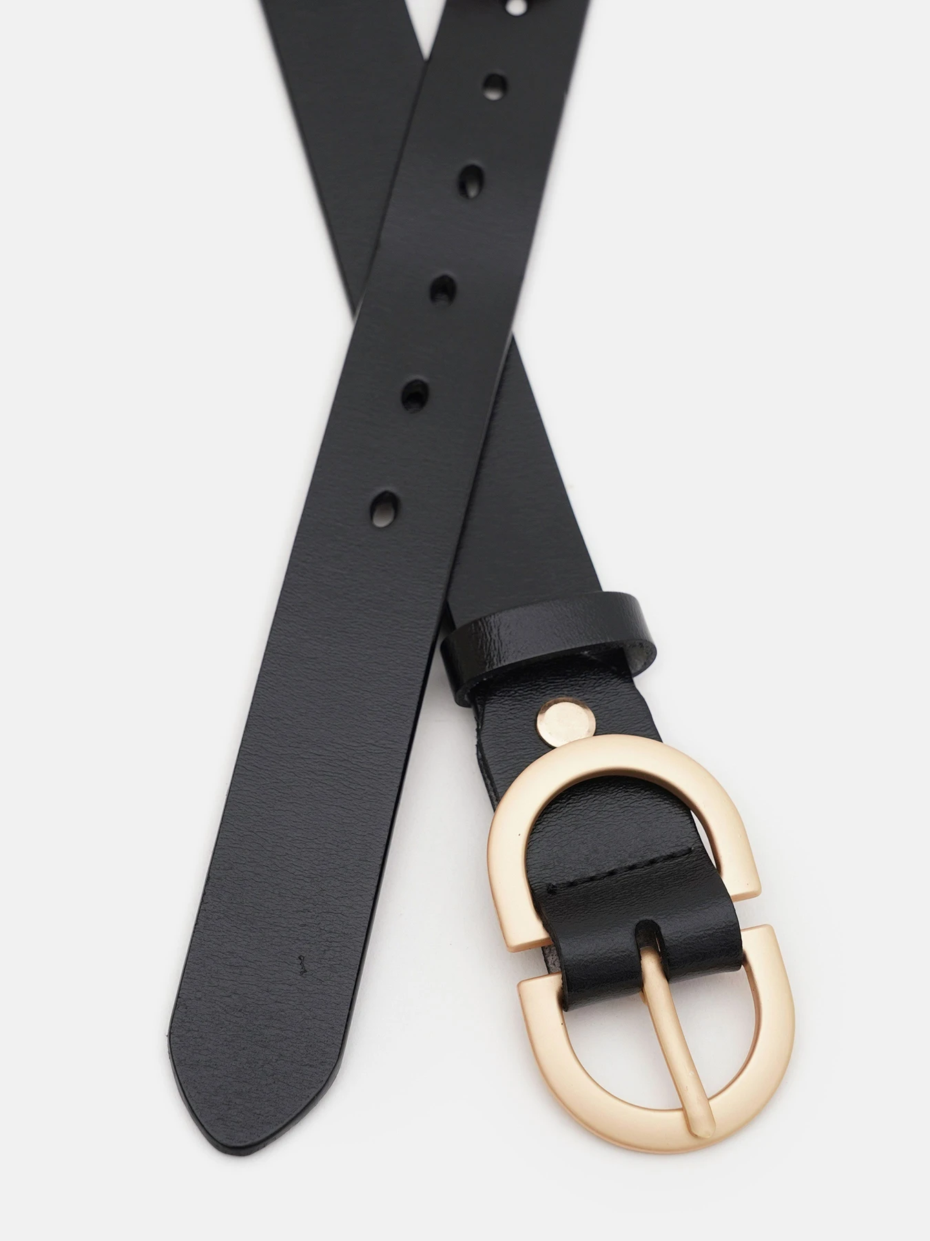 Ремни Borsa Leather модель CV1ZK105-goldblack Фото