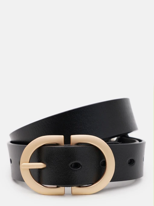 Ремені Borsa Leather модель CV1ZK105-goldblack Фото