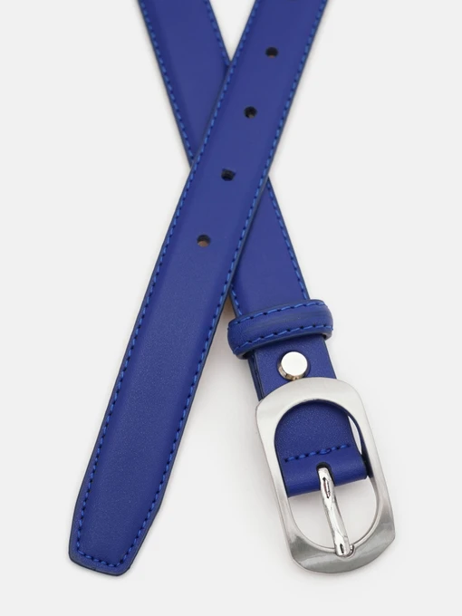 Borsa Leather Ремінь колір синій фото 2