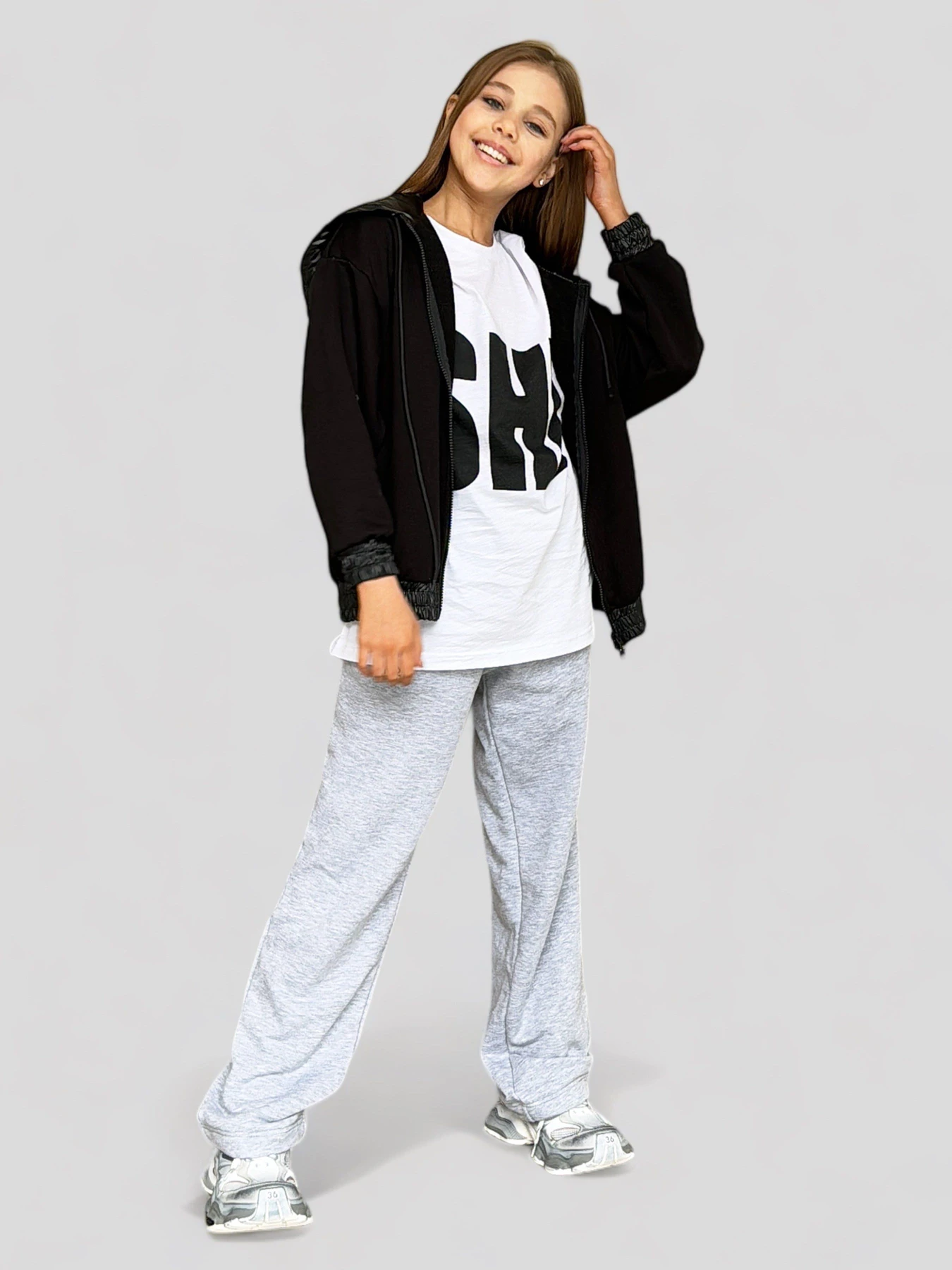 Штани EVIE модель Grey-793 Фото