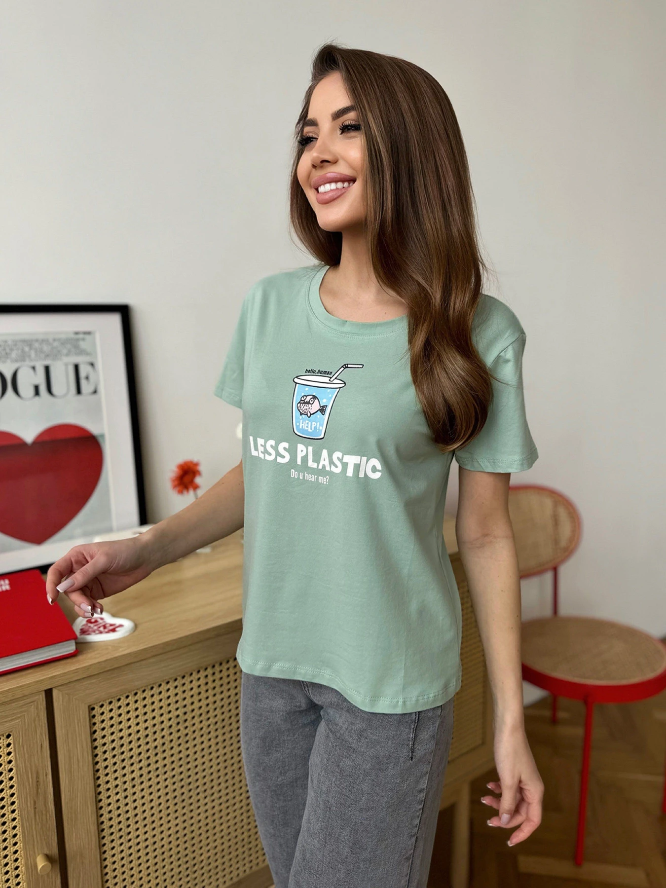 Футболки и поло ISSA Plus модель WN20-608_оливковый Фото