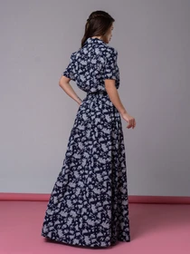 Платья ISSA Plus модель 14597_синий Фото