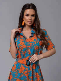 Сукні ISSA Plus модель 14598_мультиколор Фото
