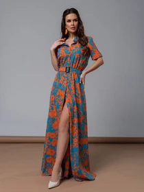 Сукні ISSA Plus модель 14598_мультиколор Фото