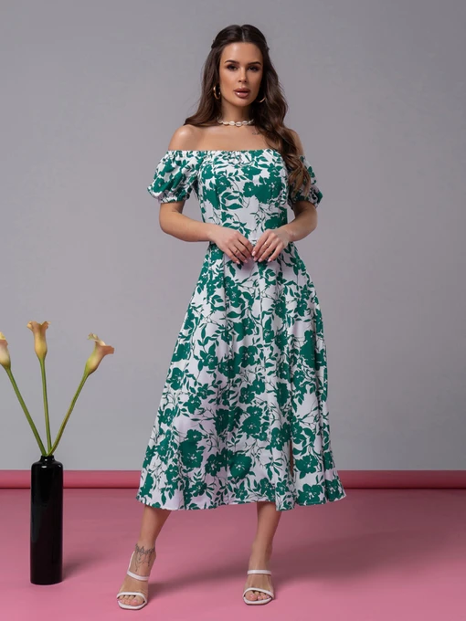 Сукні ISSA Plus модель 14600_зеленый Фото