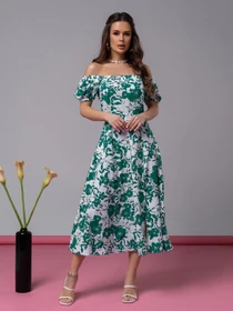 Платья ISSA Plus модель 14600_зеленый Фото