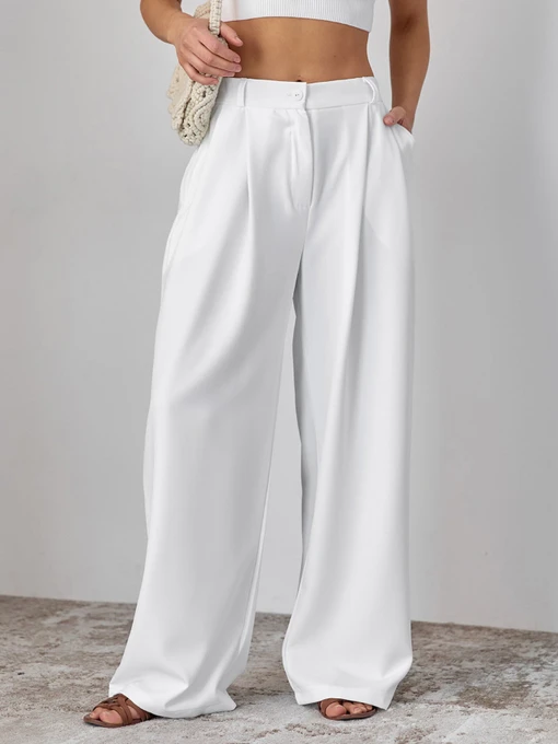 Брюки ISSA Plus модель 14442_молочный Фото