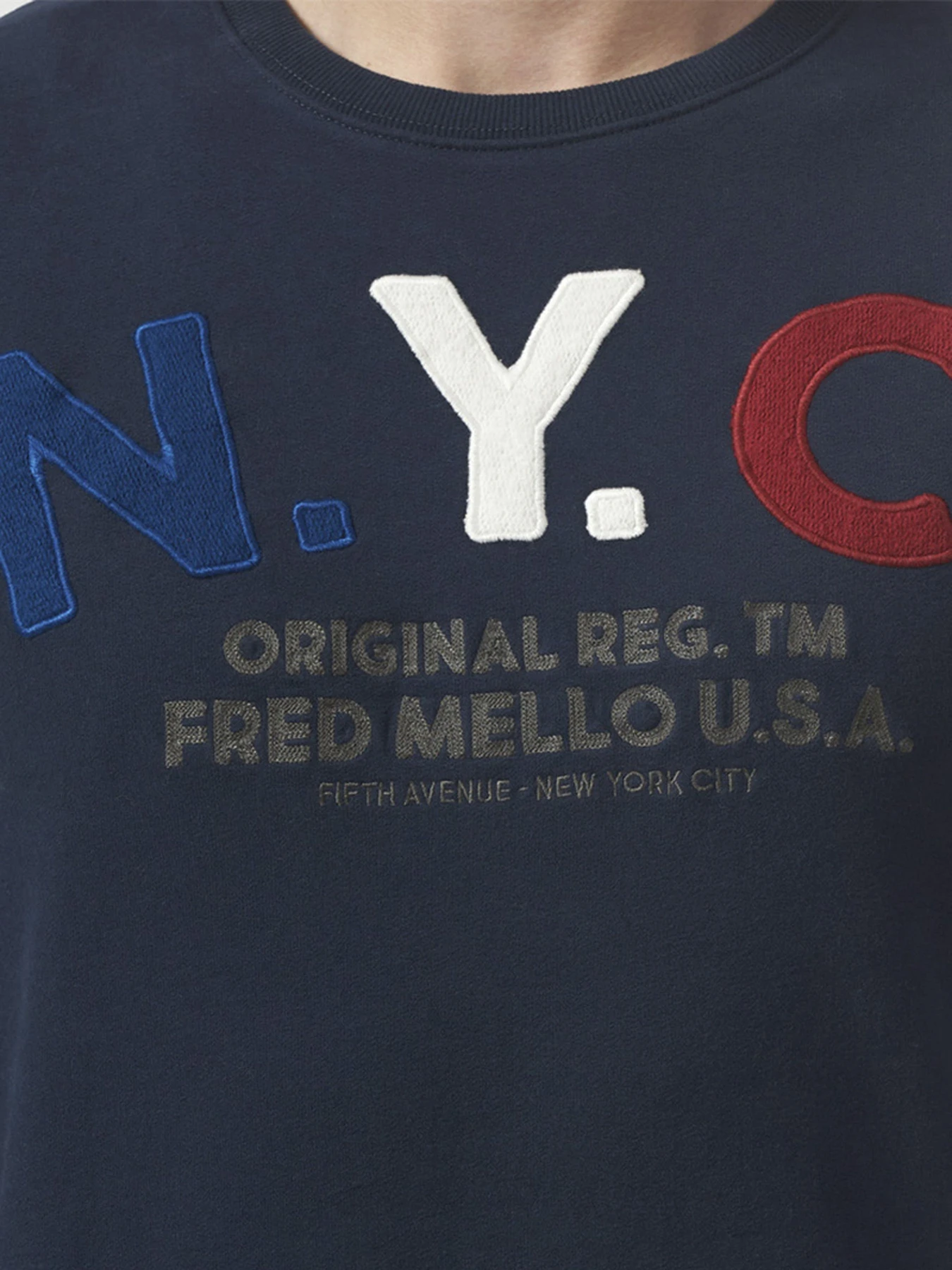 Худи и свитшоты Fred Mello модель FM20W09FG_BLUE Фото
