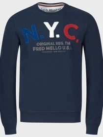 Худи и свитшоты Fred Mello модель FM20W09FG_BLUE Фото
