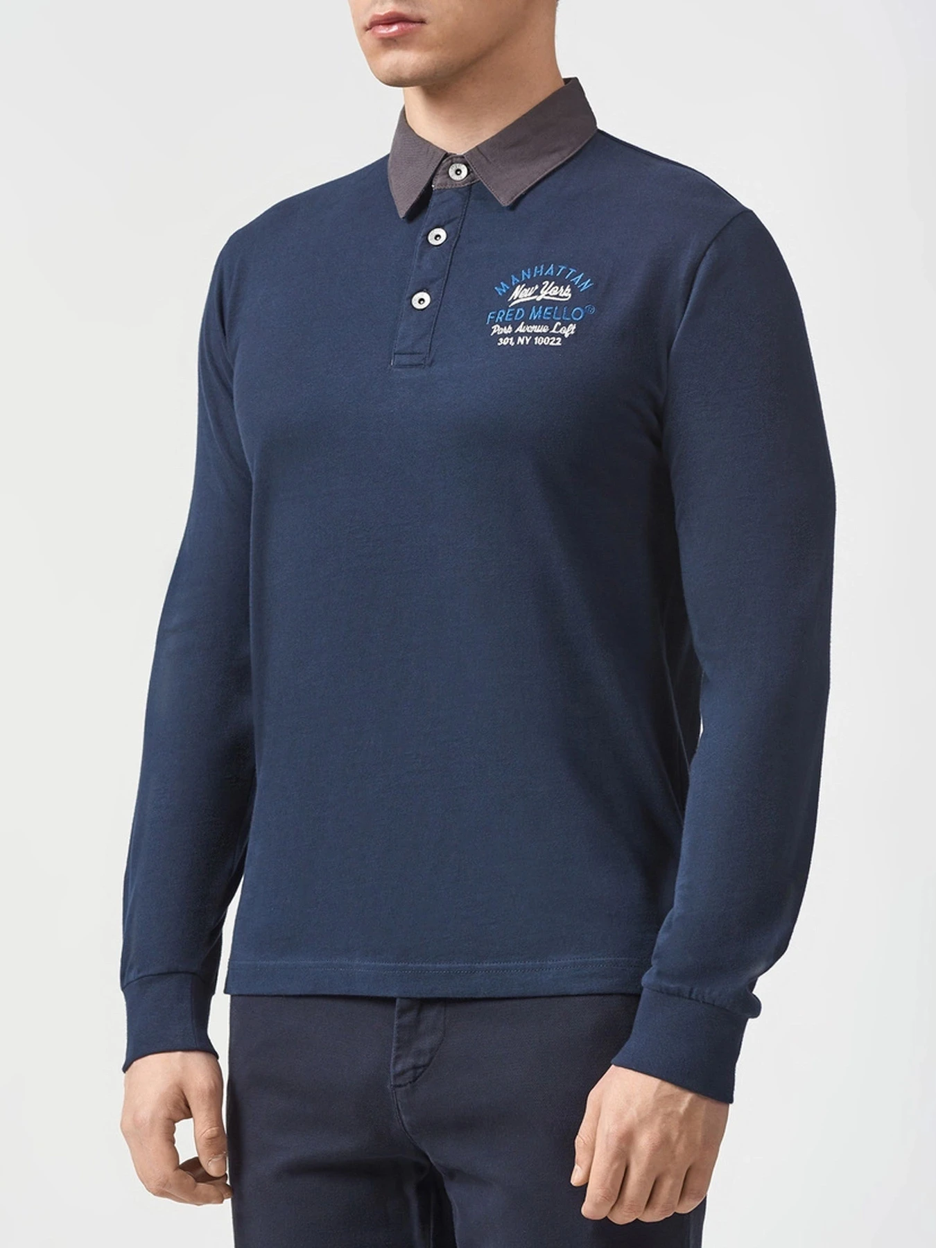 Худи и свитшоты Fred Mello модель FM20W04QC_BLUE Фото
