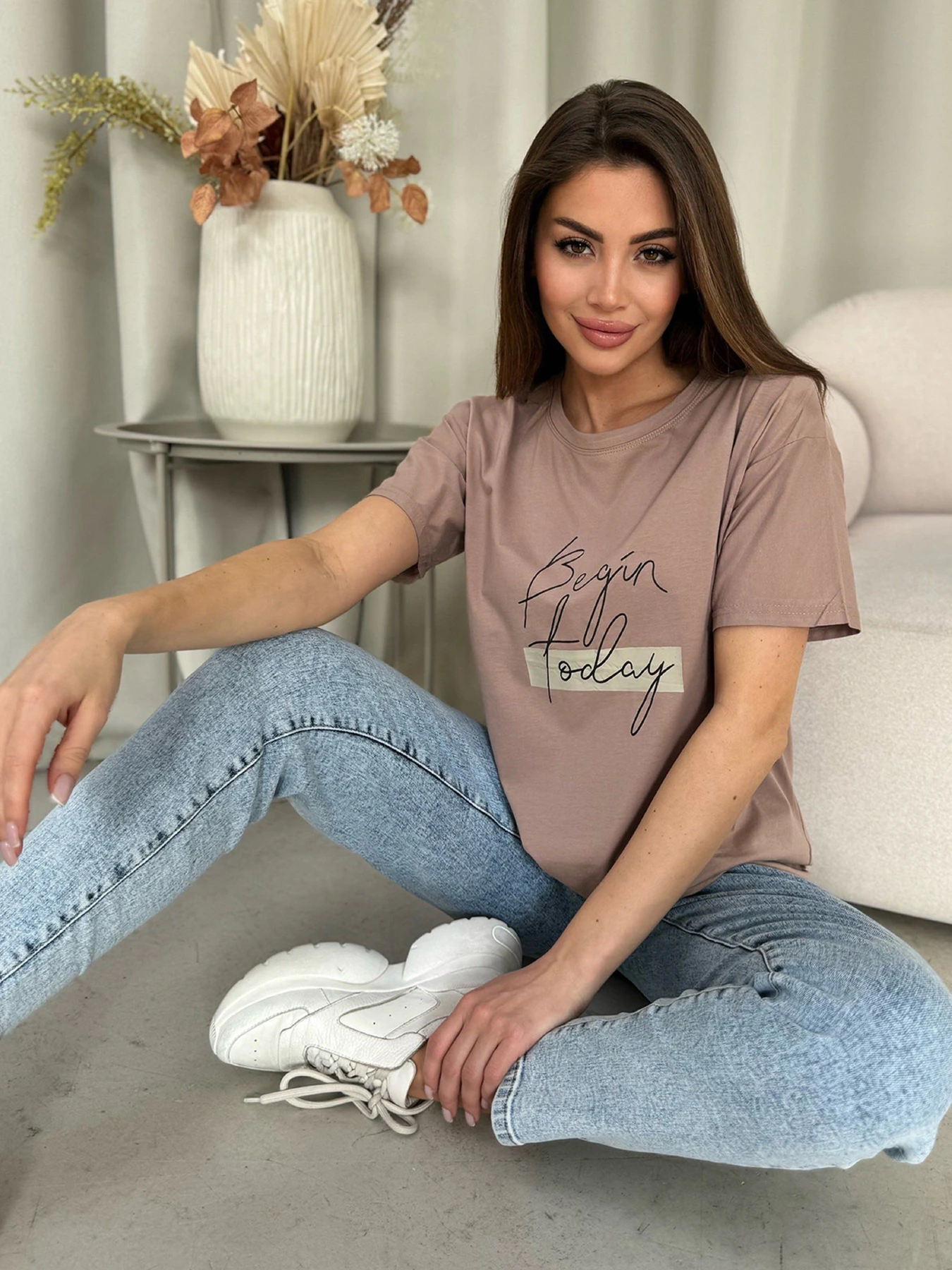 Футболки и поло ISSA Plus модель WN20-604_темно_бежевый Фото