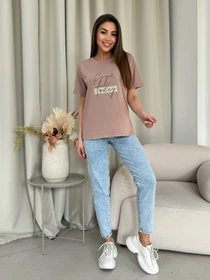 Футболки и поло ISSA Plus модель WN20-604_темно_бежевый Фото