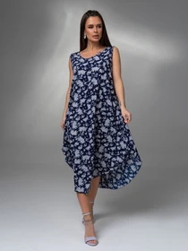Платья ISSA Plus модель 14615_синий Фото