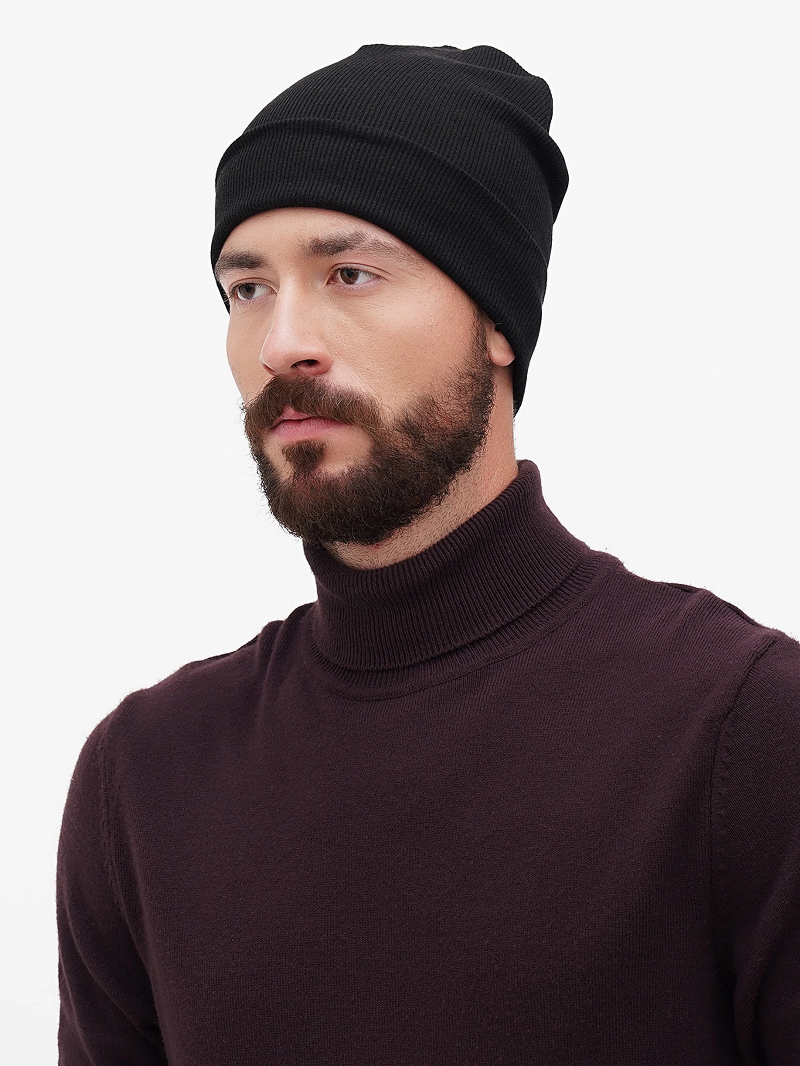 HiBrand Шапка колір чорний