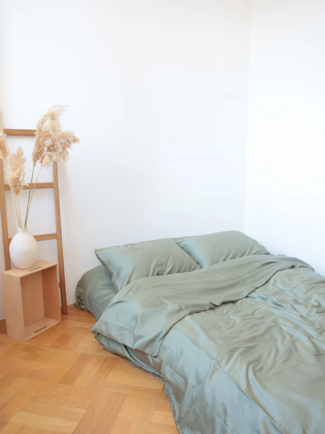 Комплект постельного белья с ткани Сатин Оливковый цвет BedclozZzes модель 4233 Комплект постельного белья с ткани Сатин Оливковый цвет BedclozZzes модель 4233 Фото