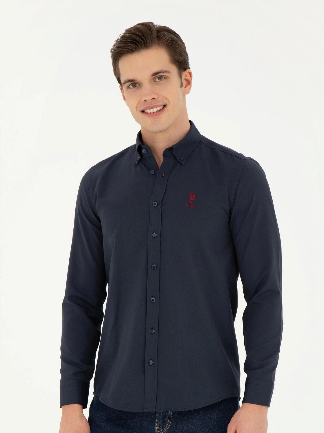 Рубашки US Polo модель G081GL004.000.1450315.VR033 Фото