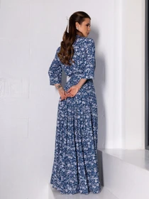 Платья ISSA Plus модель 14634_синий Фото